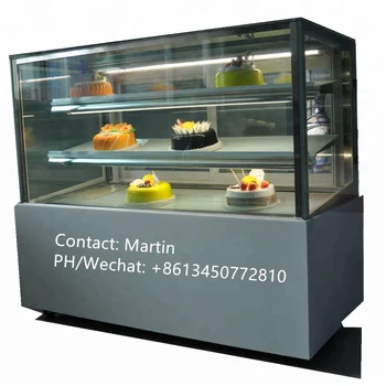 Bakery Refrigeration Cake Refrigerator Showcase With Led ...