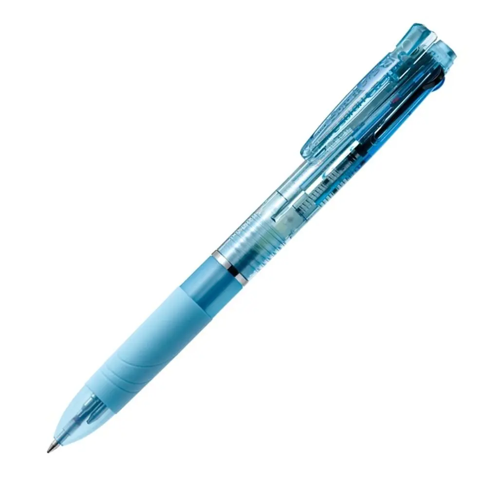 Zebra Multi Function Surari Black/Red/Blue Ink 0.5mm Ballpoint Pen, 0.7mm Mechanical Pencil, Light Blue Body (B3SA11-LB)