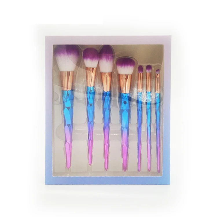 Personalized makeup brushes packaging with plastic insert