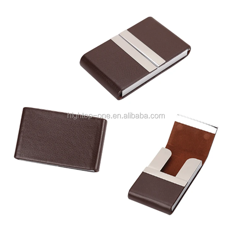 New Design Wholesale Leather Pocket Business Card Holders With Custom