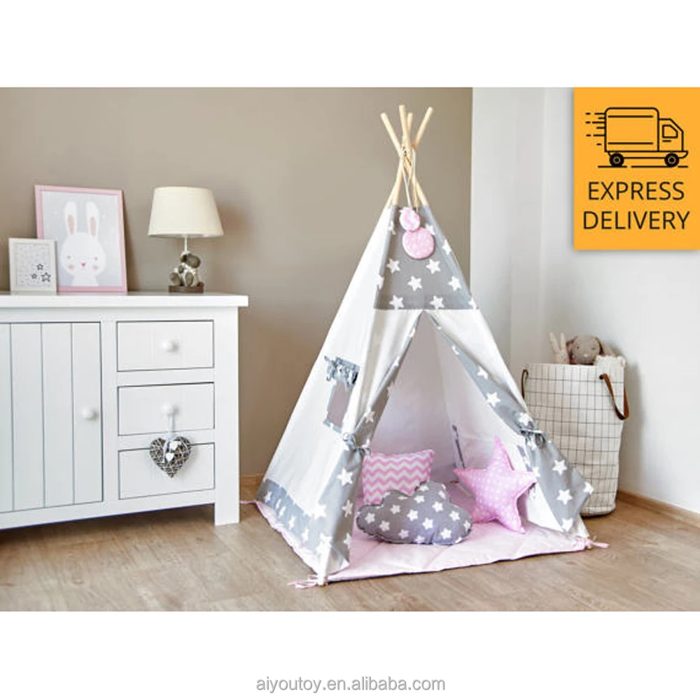 teepee tent grey