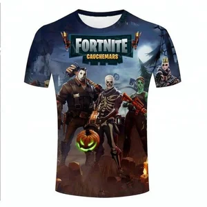 Wholesale sublimation 3d printed fortnite t shirt Wholesale sublimation 3d printed fortnite t shirt