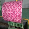 Steel coil type and galvanized technique flower pattern PPGI coils