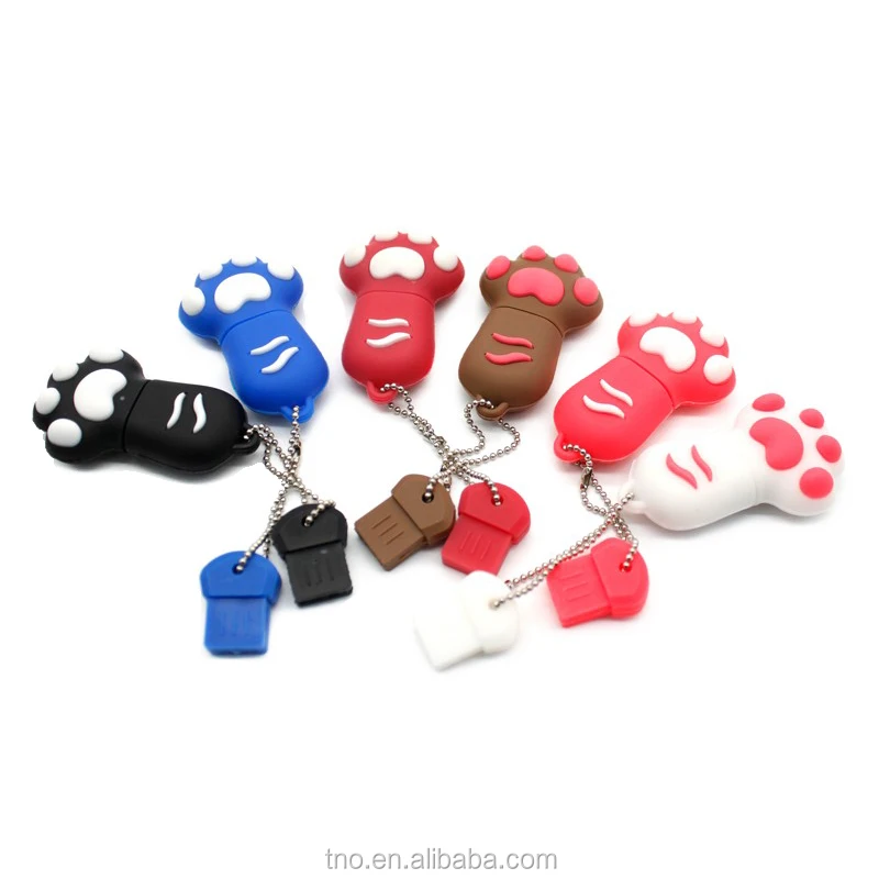 wholesale Cartoon Cat Paw Pen Drive USB flash memory 8GB 16GB 32GB - ANKUX.COM