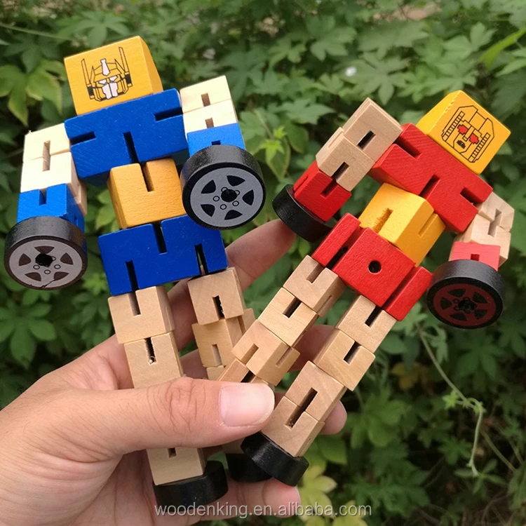 Wooden Deformation Robot Woodman Custom Diy Shenzhen Mini Small