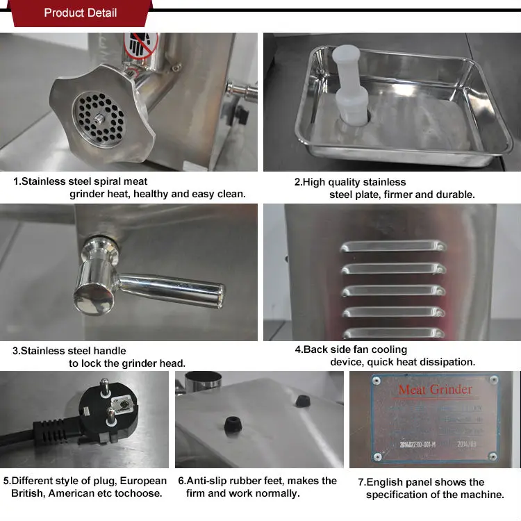 Professional Food Processing Machinery Industrial Home Meat Grinder