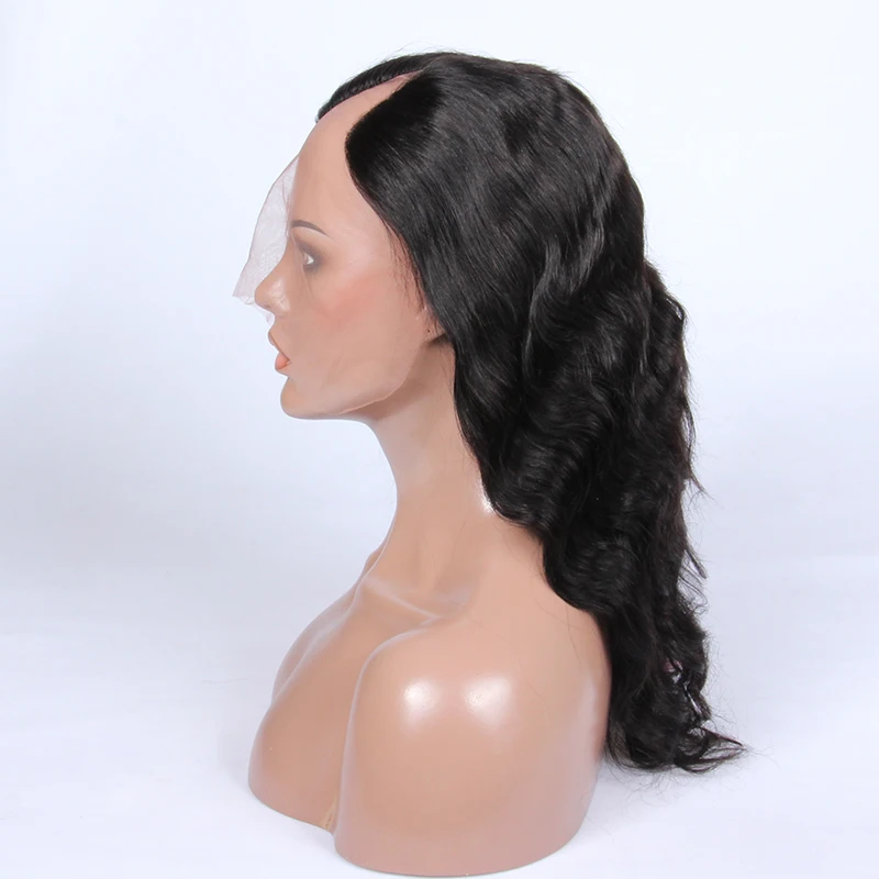 Premier Indian Remy Hair Natural Wavy Wholesale U Part Human Hair wig