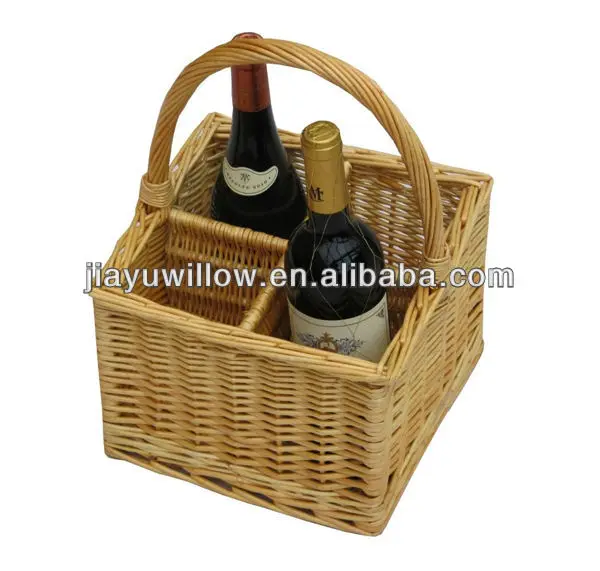 Cheap Wicker 4 Bottles Wine Holder Basket Wholesale Buy Wicker Wine