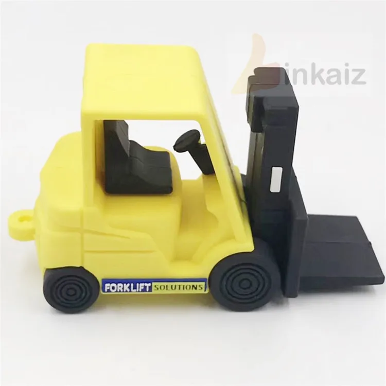 excavator usb stick/custom soft pvc rubber 3D excavator usb flash drive - ANKUX.COM