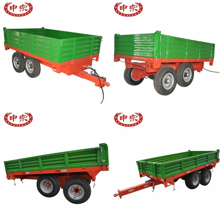 High Quality Tandem Axle Farm Tractor Trailer 5ton With Ce Certificate
