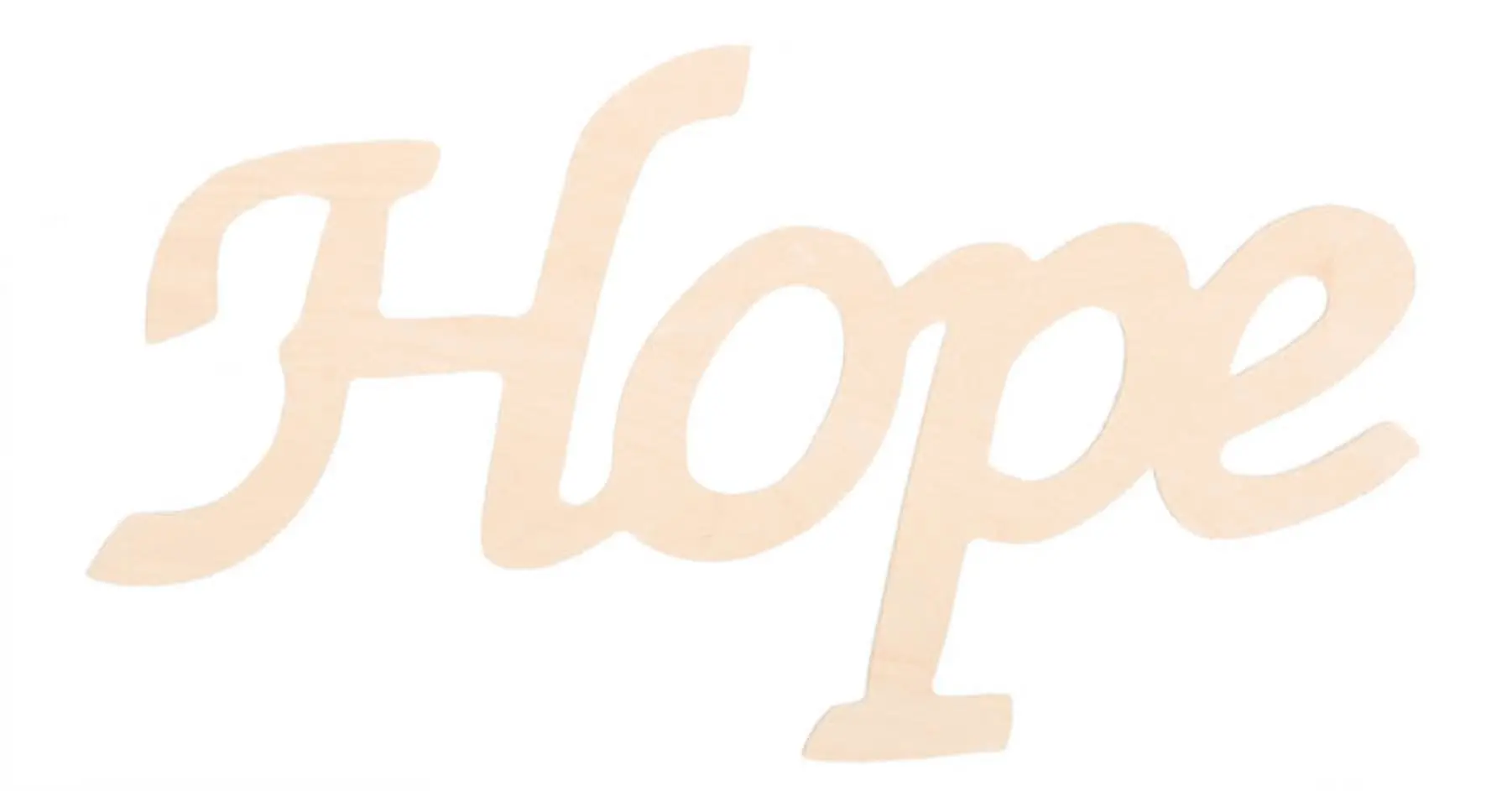 Darice 9110-33 Wood Script Word, Hope
