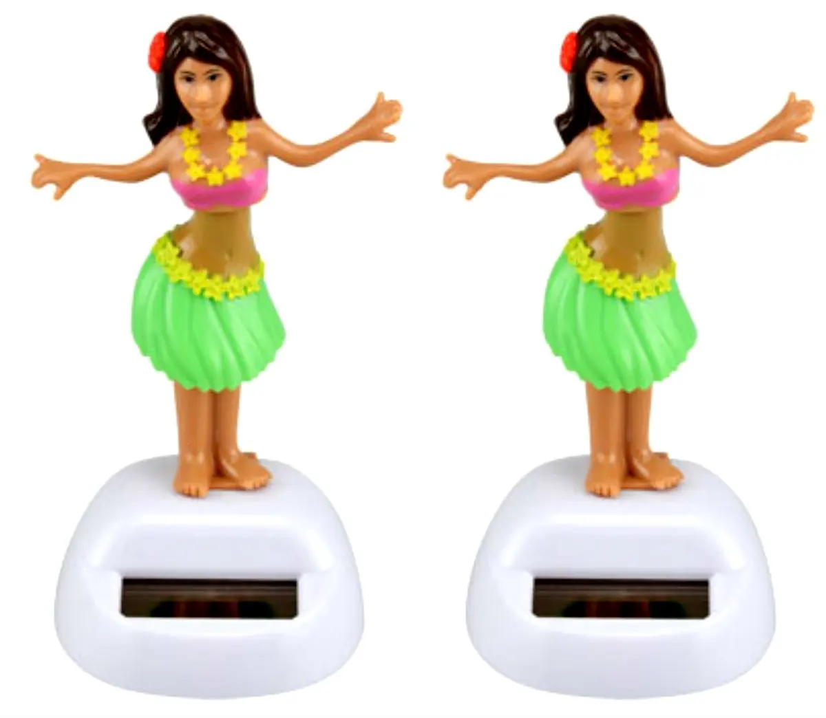 solar dashboard hula girl