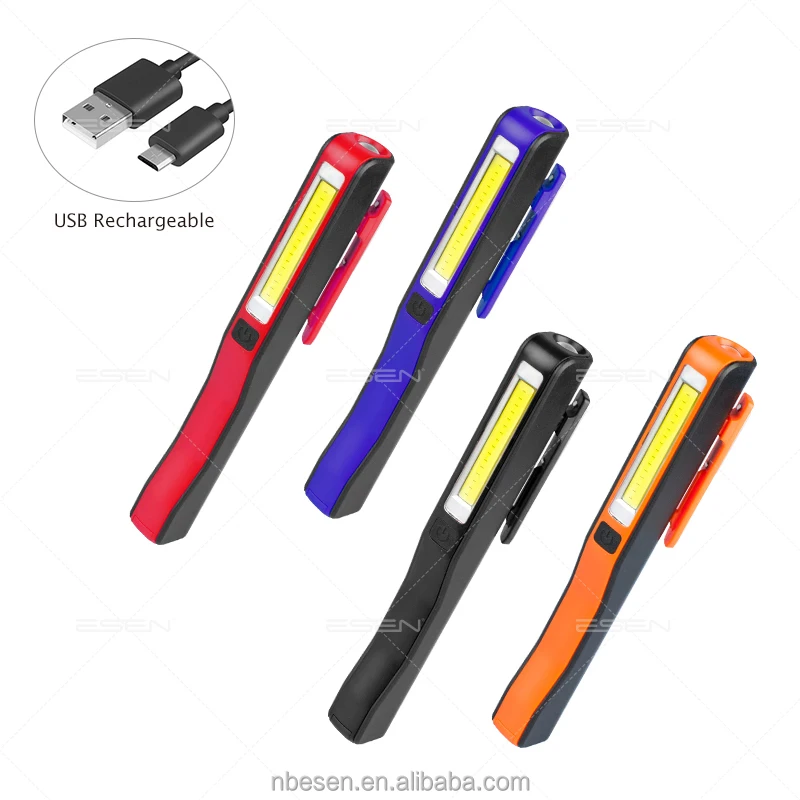 Full inspection metal flashlight rechargeable torch light