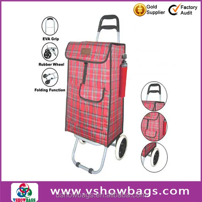 Trolley With Seat Trolley Recycle Shopping Bag Foldable Shopping