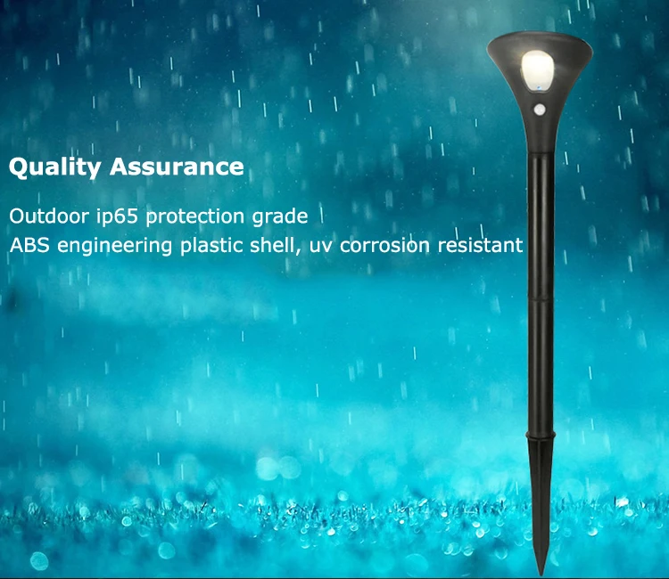 Outdoor IP65 ABS motion sensor solar lights solar path lights solar pathway lights