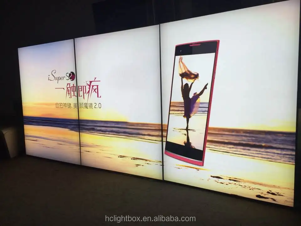 Advertising Fabric Light Box Indoor Outdoor Borderless Canvas Light Box