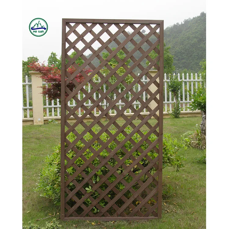 2018 Garden Supplies Folding Wooden Garden Lattice Fence For Decorative