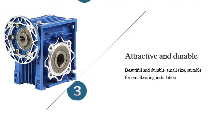 Worm gear adjustable speed reducer electric motors RV series