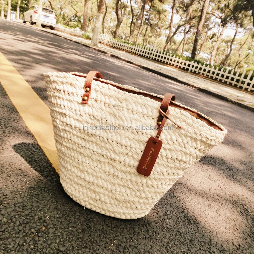 straw beach bag backpack
