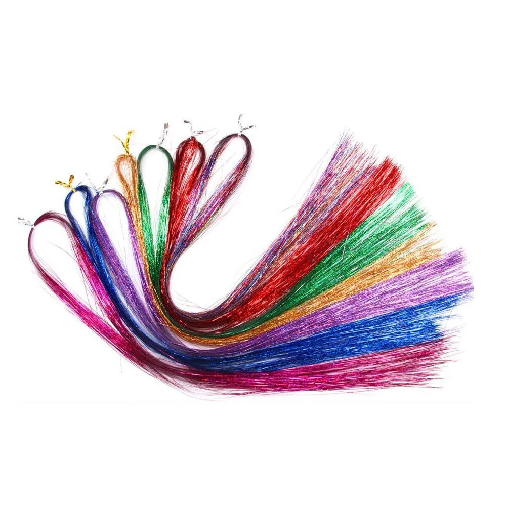 Gitter Hair Tinsel Crochet Braid Hair Extension 600700 Strands Braid