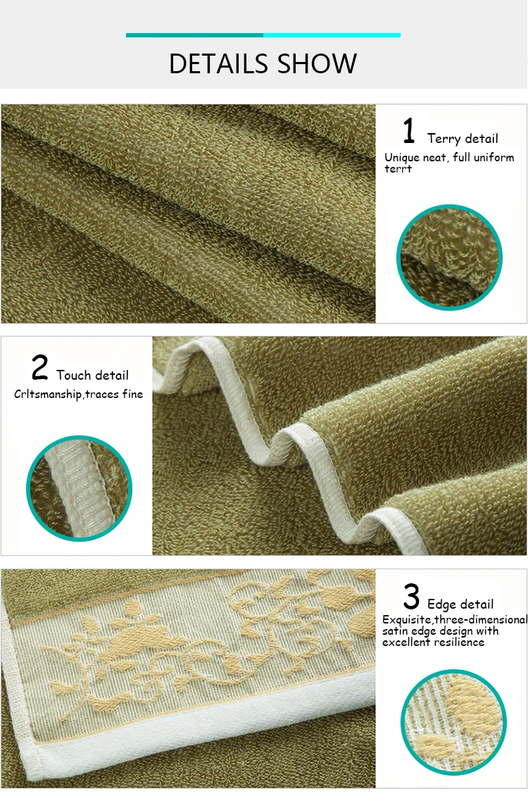 cotton bamboo bath copper fiber towel made in China