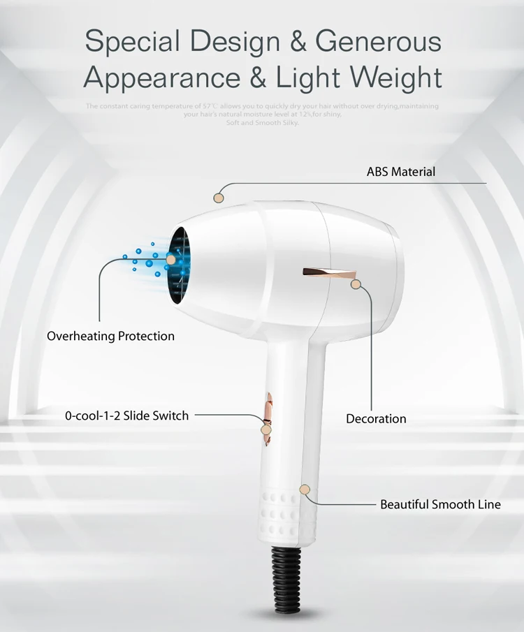 Quiet Travel Hair Dryer Korea Secador De Pelo Blow Dryer - Buy Secador ...