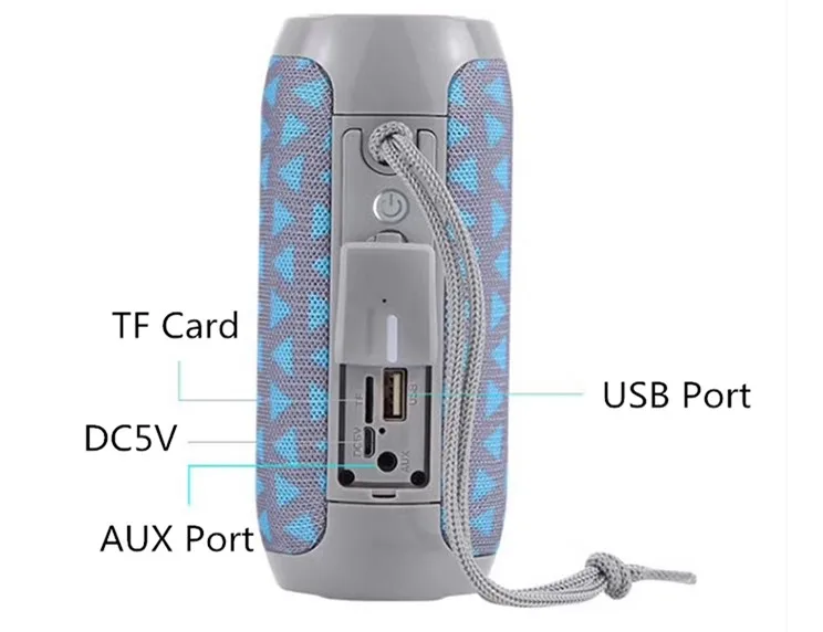 Gift portable speaker waterproof support TF card FM radio bluetooth speaker of TG117 - ANKUX.COM