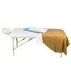 Super Soft 130gsm Microfiber Double Brushed White Spa Bed Sheets Massage Table Sheets
