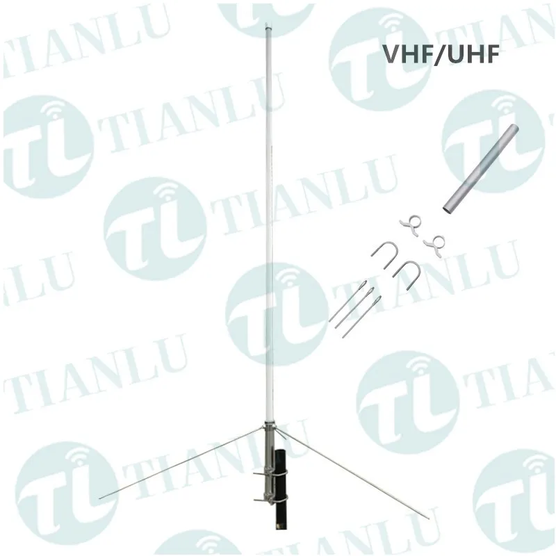 High Quality Dual Band Outdoor Vhf Uhf Omni Fiberglass Antenna Base ...