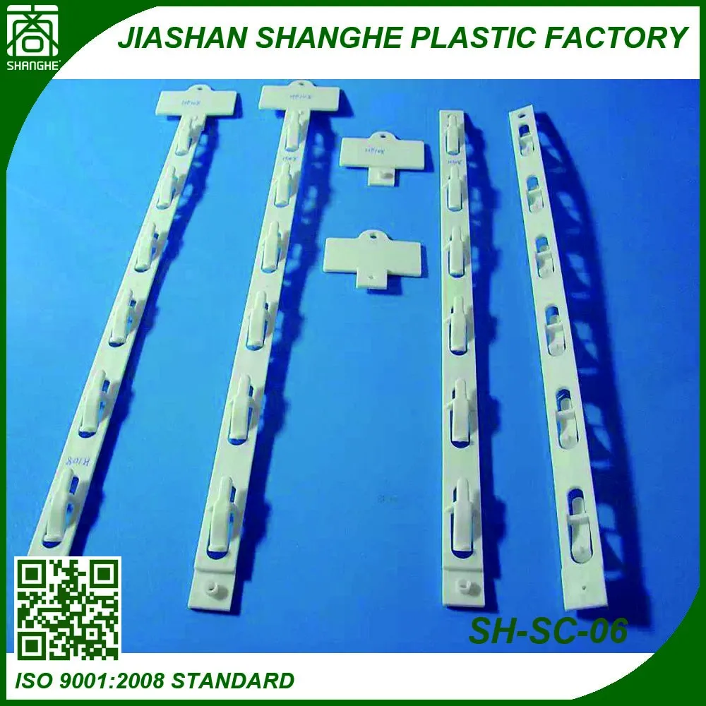 Retail Plastic Hanging Display Strips For Supermarket Hang Strip For Retail Pp Supermarket