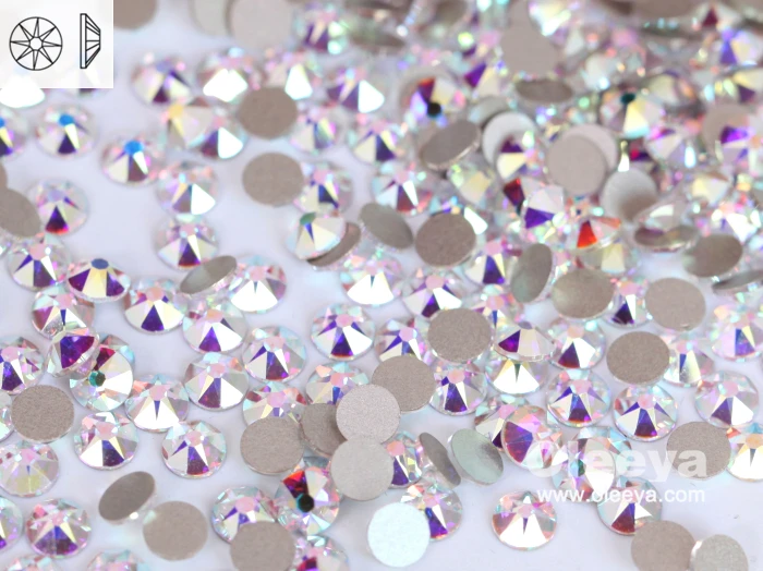 Factory Wholesale New 2088 Cut 16 Facets SS20 Glass Flat Back Premium Nail Art Glitter Rhinestones for Manicure Decorations