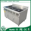 Stainless steel Commercial induction 6 burner electric range