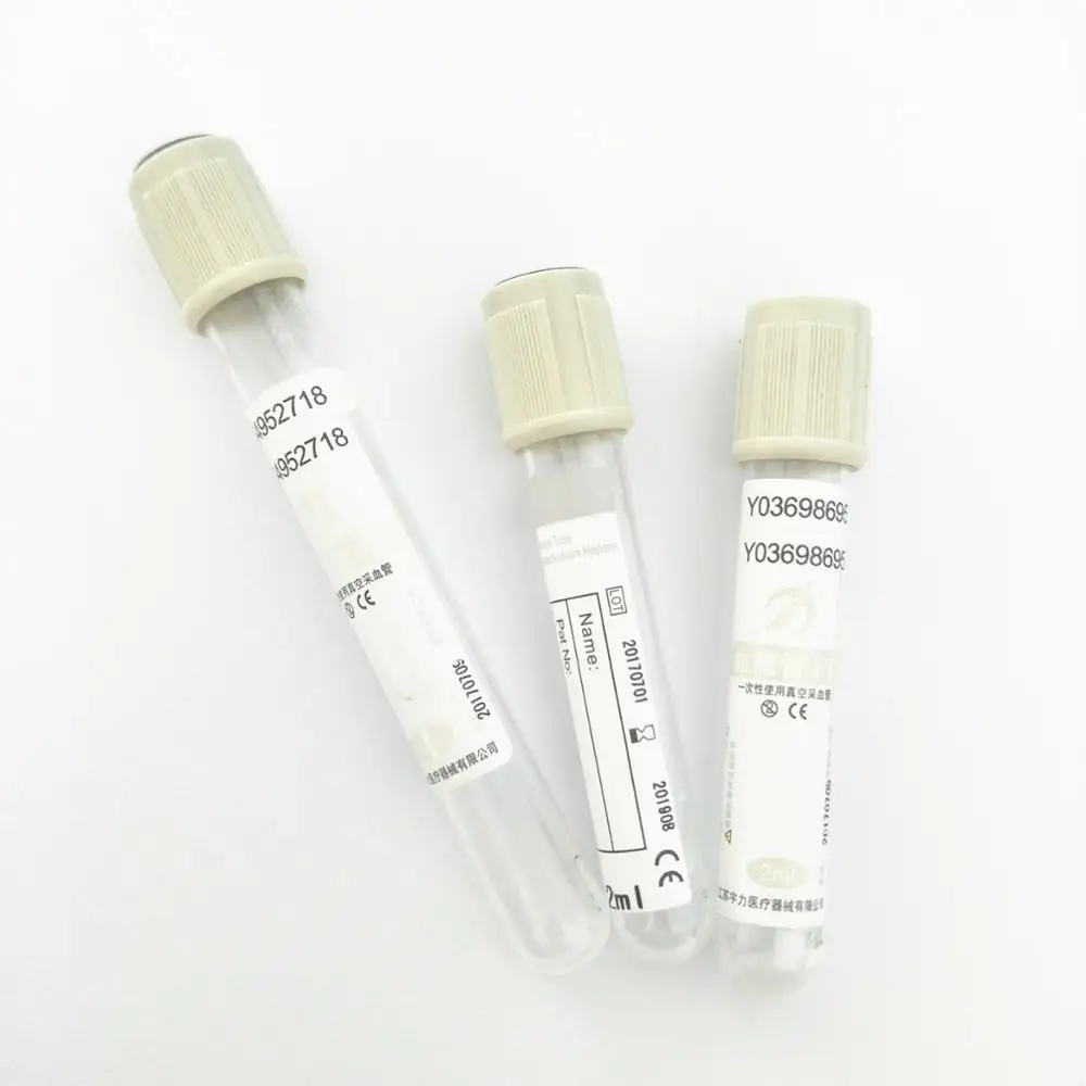Grey Top Bd Vacutainer Serum Tubes With Additive Of Sodium Fluoride