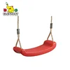 Outdoor Blow Moulded Plastic Single Swing Seat with Rope with EN71