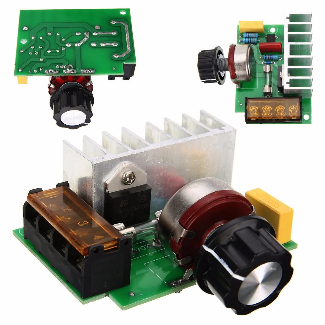 4000w Ac 220v Scr Voltage Adjustable Regulator Motor Speed Control