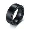 Inspire jewelry classic fashion ring stylish brand solid polished stainless steel round ring for man birthday gift