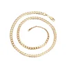 43584-high end fashion jewelry 18k gold snake chain necklace