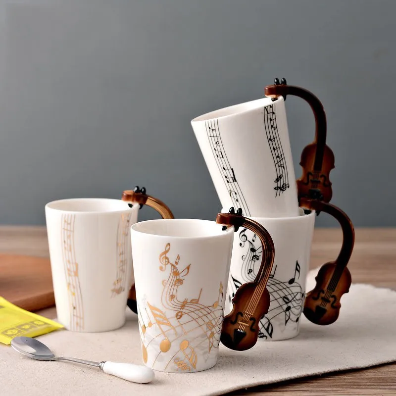 Aangepaste Logo Koffie Muziek Ontwerp Keramische Mok Cup - Buy Koffie Mok,Muziek Keramische Mok Cup Product on Alibaba.com
