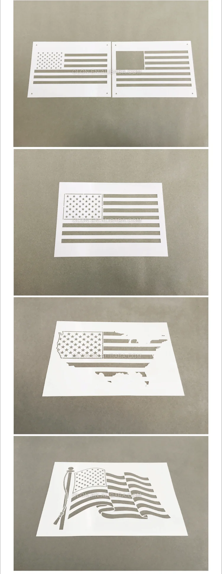 American Flag 50 Star Wall Stencil For Painting On Wood,Fabric,Walls