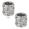 Wholesale metal beads for jewelry making 10x9x10mm column shape stainless steel beads setting