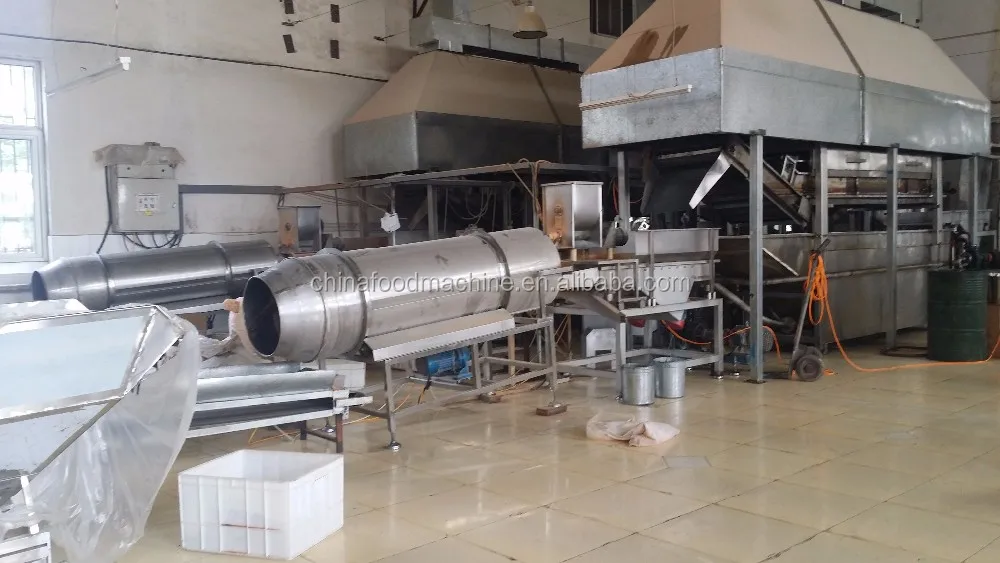 Industrial Fryer Automatic Continuous Chicken Nuggets Deep Frying Machine With Conveyor factory