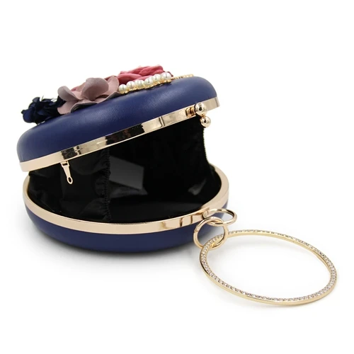 Flower Decorated Clutch Purse Women,Wholesale Latest Ladies Clutch