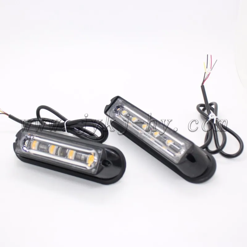 Amber 12v 24v motorcycle LED strobe light