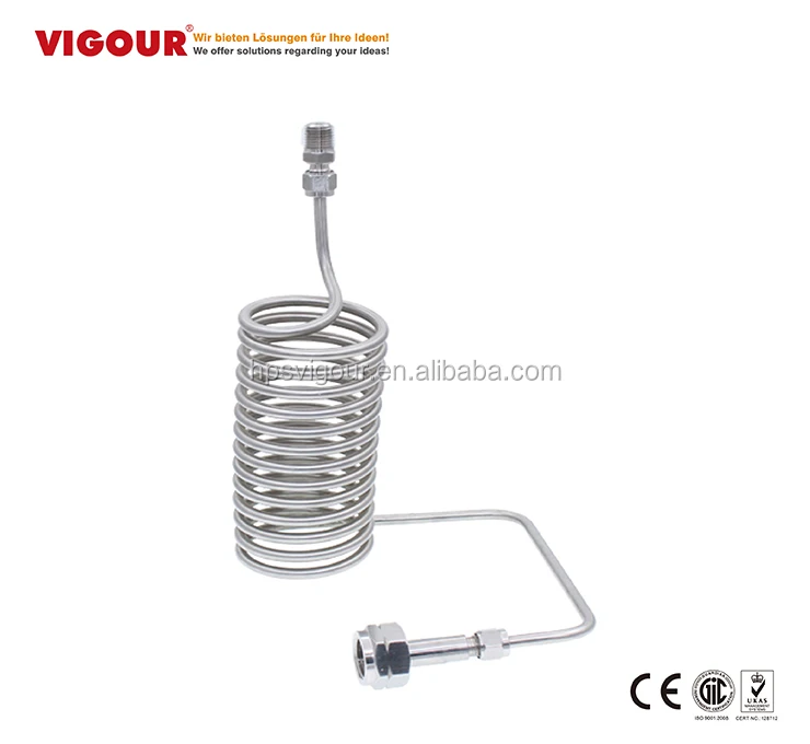 Ss316l Stainless Steel Wire Braided Retractable Medical Oxygen Hose