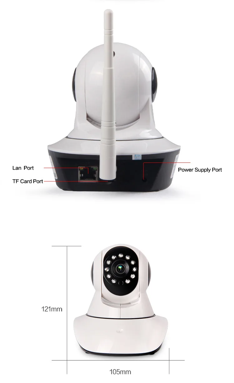 Hot selling wifi camera smart home surveillance onvif p2p alarm system home security