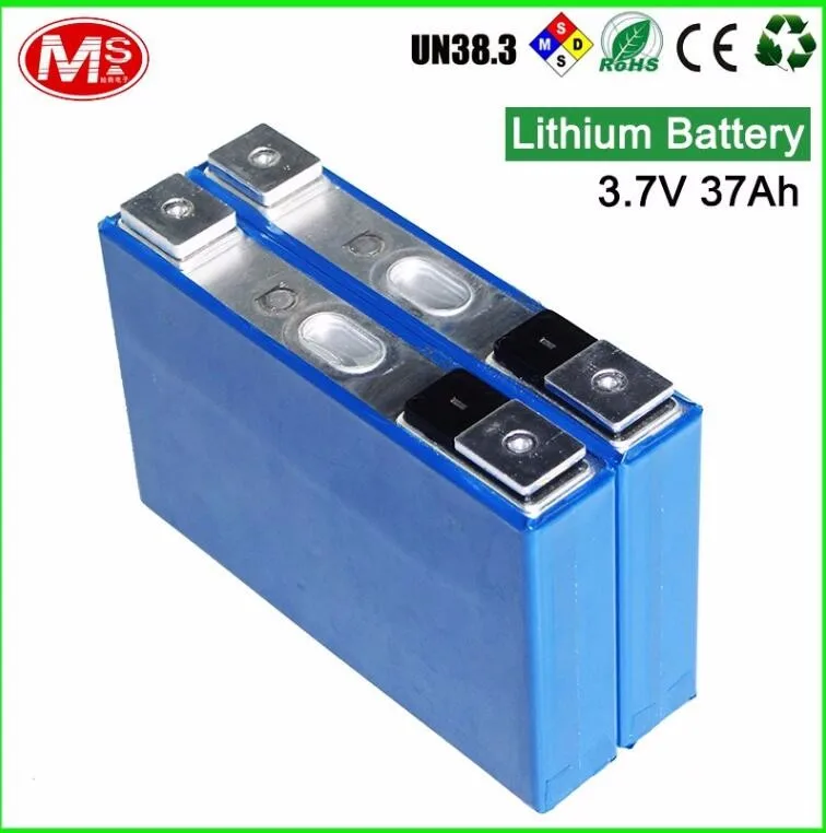 NCM rechargeable lithium ion battery 3.7V 37Ah for solar lighting system