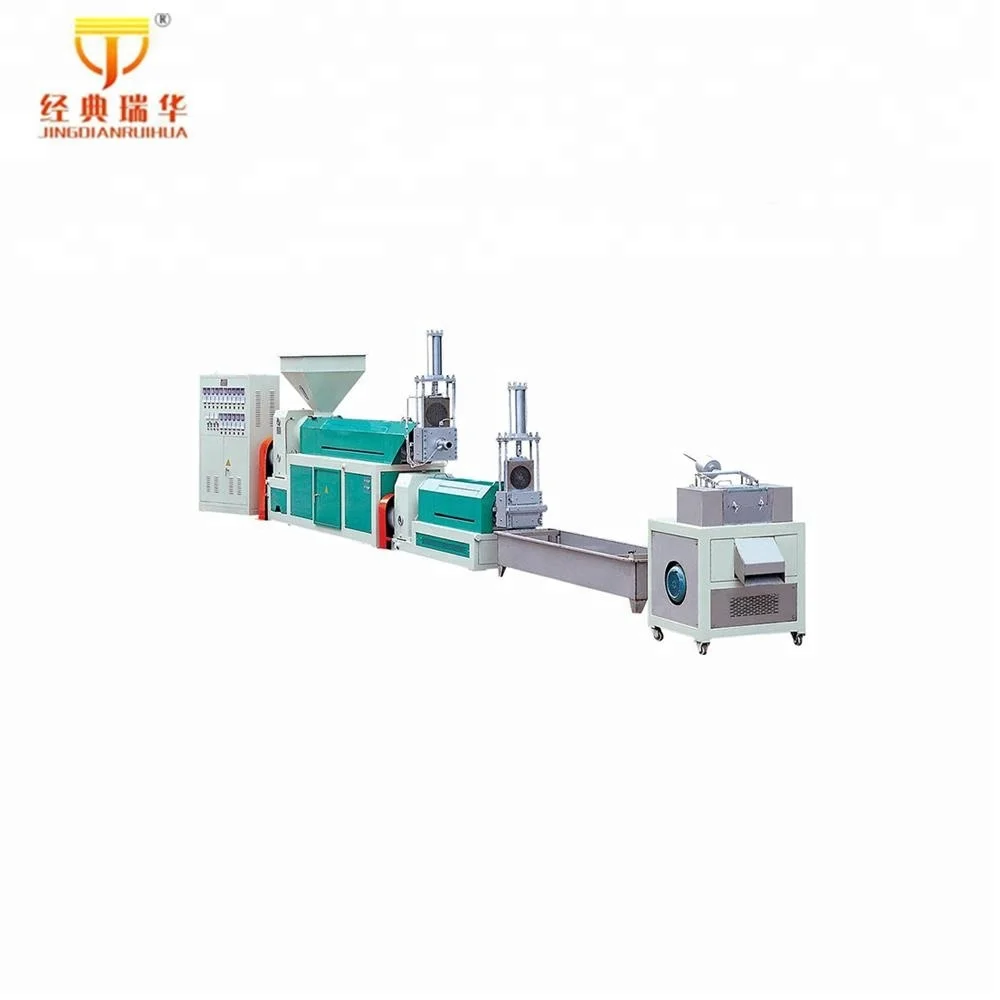 Water Cooling Double Screws Plastic Recycling & Pelletizing Machines