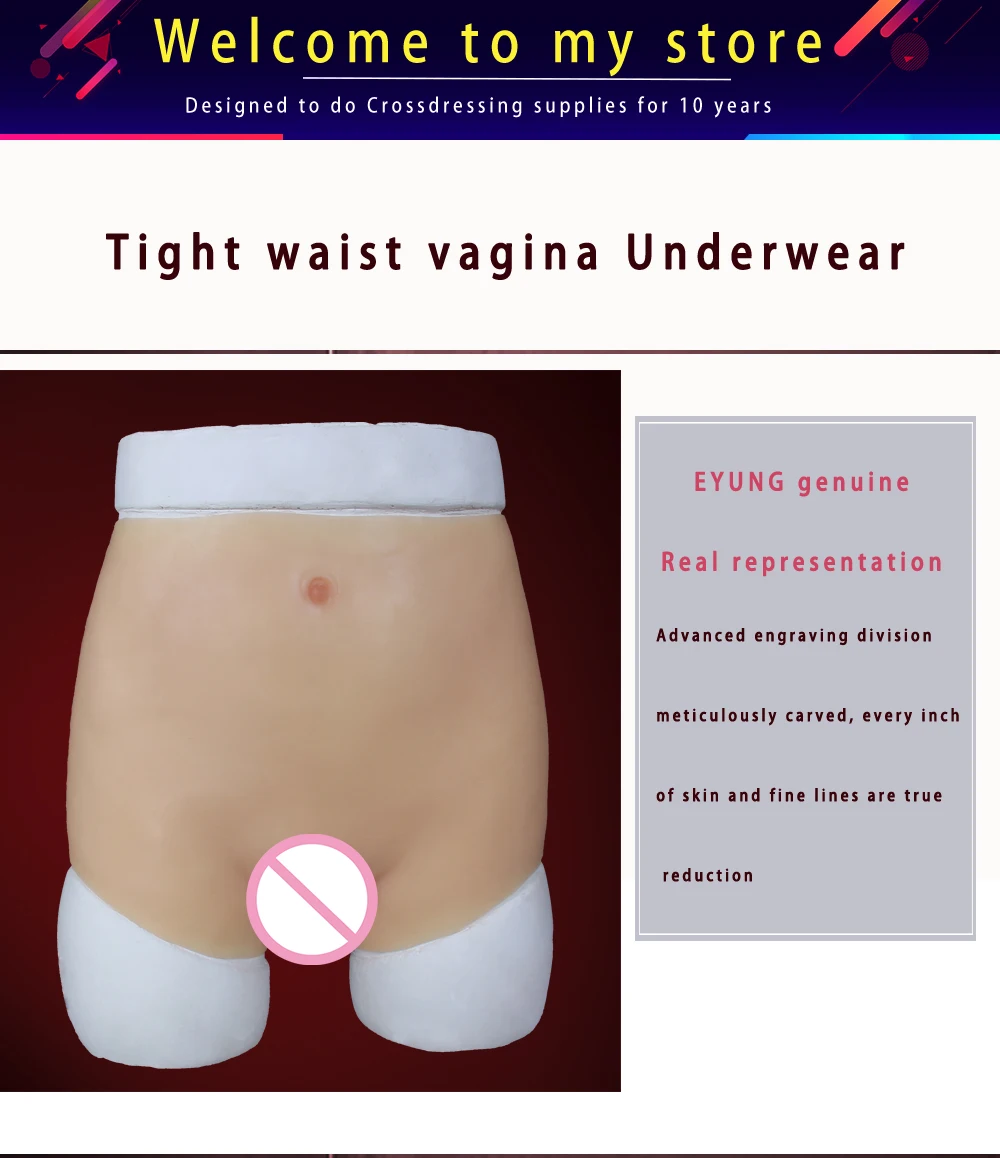 Silicone S Artificial Vagina Underwear Boxer For Crossdresser Fake Ass Girl Virginity Vigina Sex Young Girl Pussy