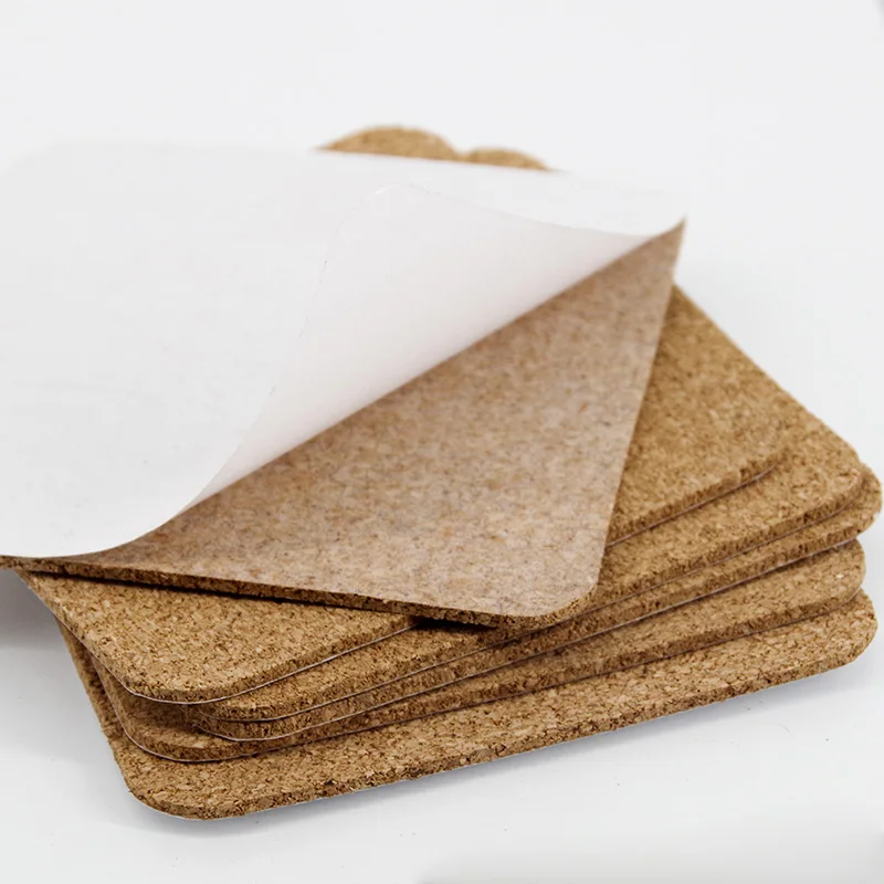 
3mm Bulletin Message Borad Cork Sheet Roll Cork Board with Glue for Decoration 