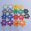 cheapest poker chip silk screen printing your logo on double side
